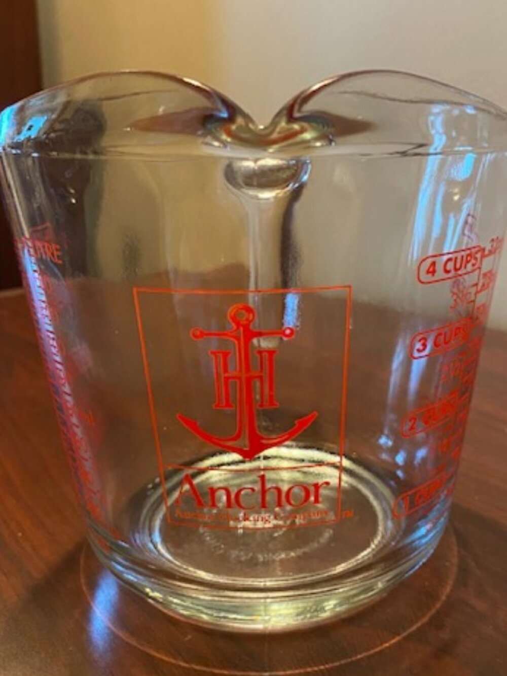 Anchor Hocking Fire King Glass Measuring Cup 4 Cup 32 oz - Fast Ship Never Used